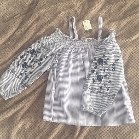 Tops - Off the shoulder top.